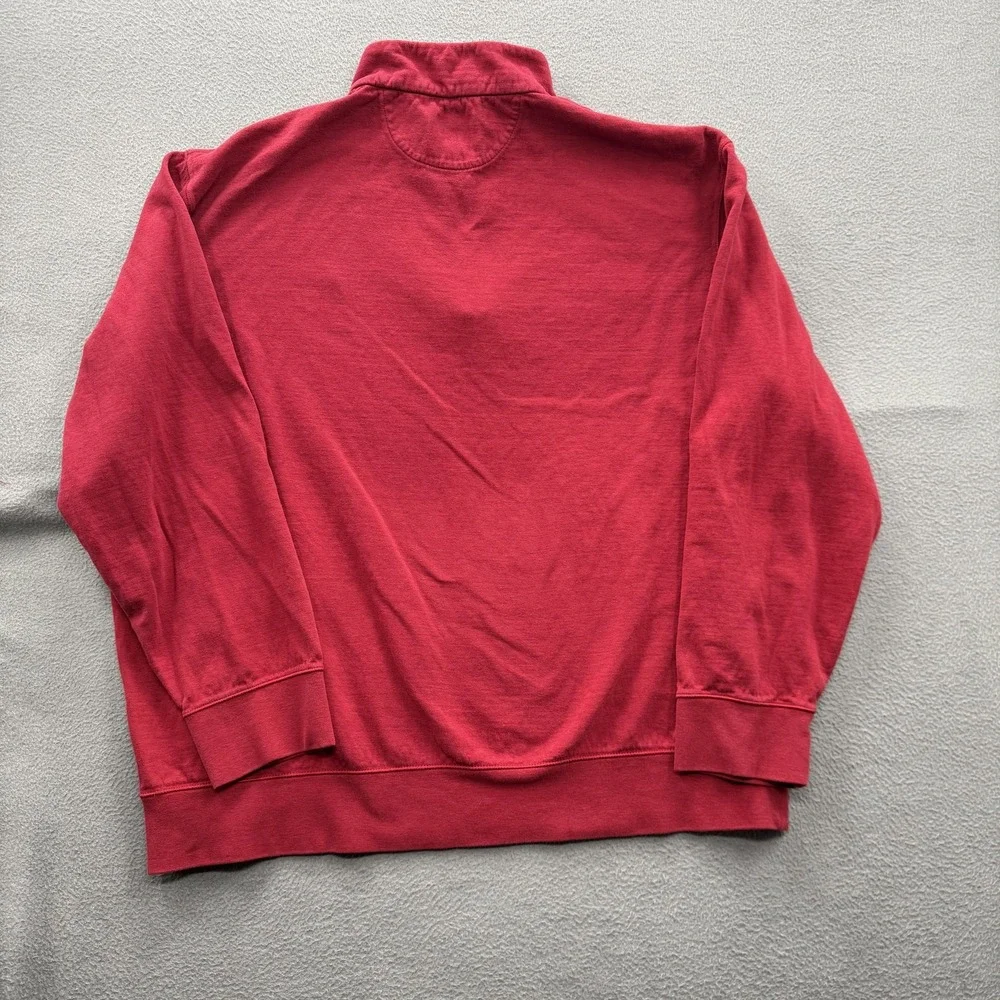 Polo Ralph Lauren Sweatshirt Mens 2XL Red Performance 1/4 Zip Mock Neck Fleece